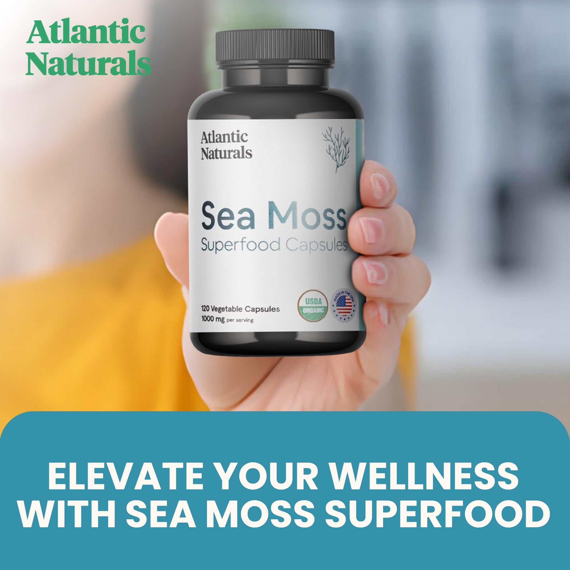 Foto 4 | Cápsulas Sea Moss Atlantic Naturals Organic 120 Unidades - Venta Internacional.