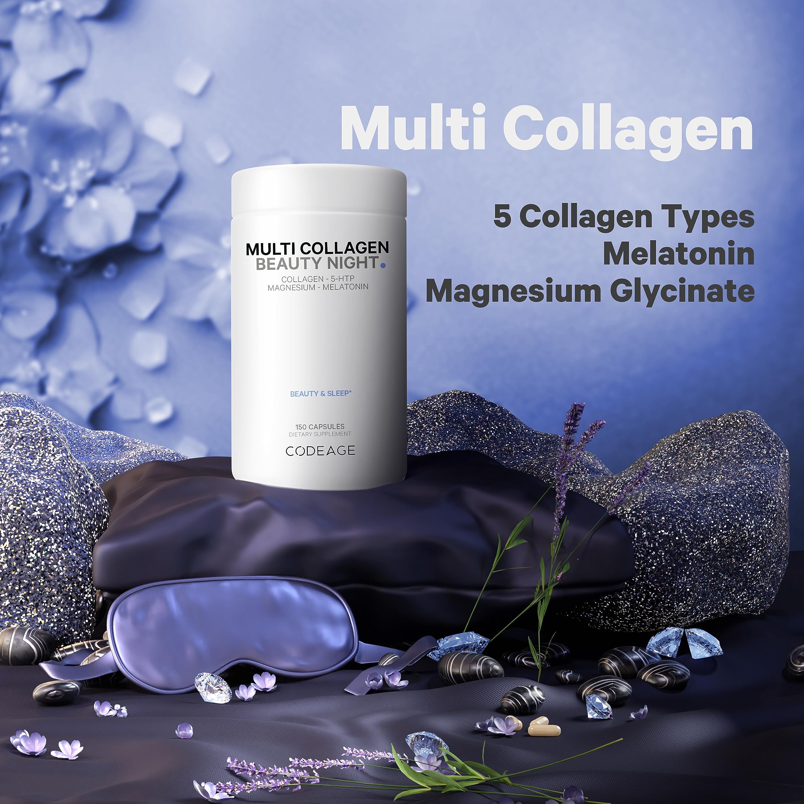 Foto 4 pulgar | Suplemento Codeage Multi Collagen Beauty Night 150 Cápsulas - Venta Internacional.