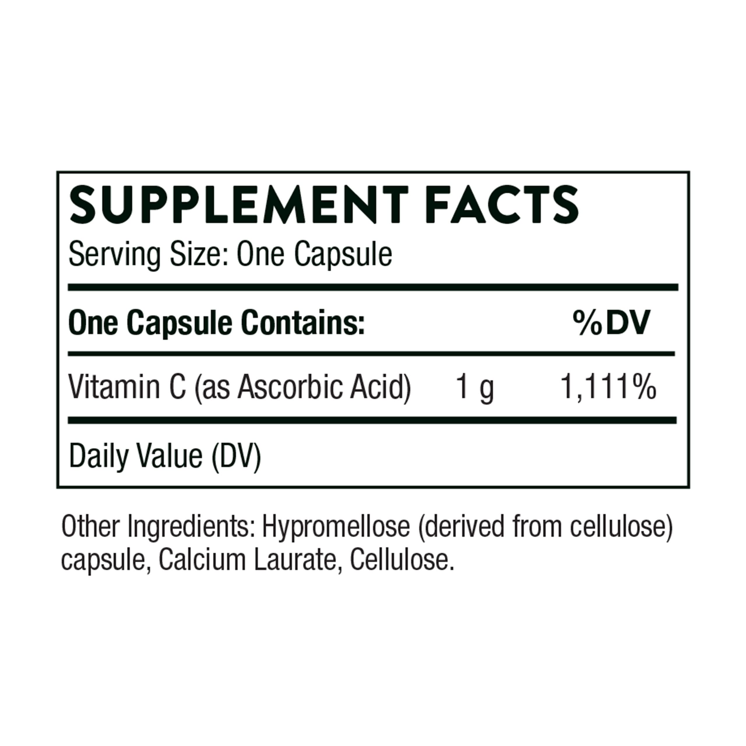 Foto 3 pulgar | Suplemento de Vitamina C Ácido Ascórbico Thorne 1000 Mg 60 Cápsulas - Venta Internacional