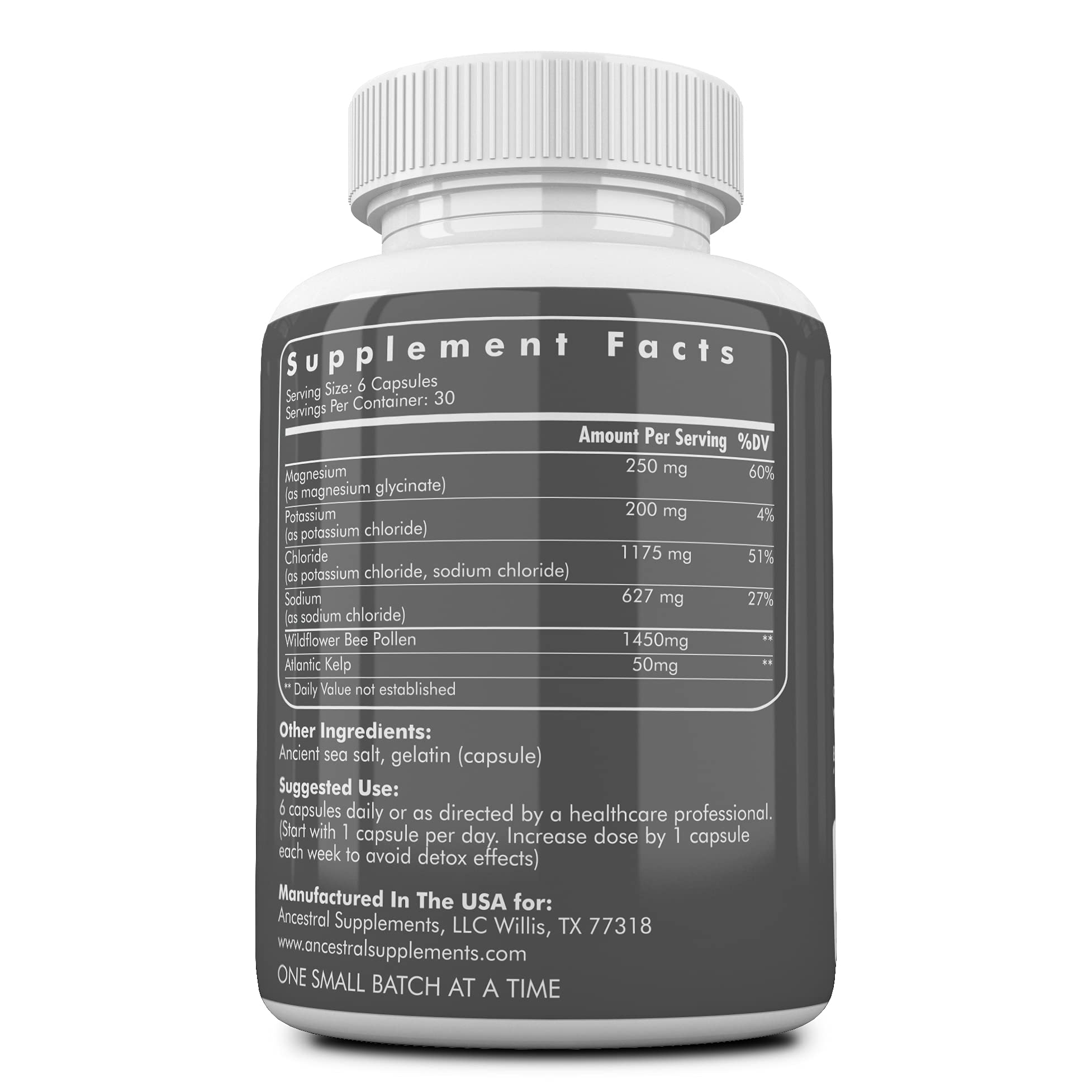 Foto 3 pulgar | Suplemento Ancestral Supplements Minerals & Electrolitos 180 cápsulas- Venta Internacional