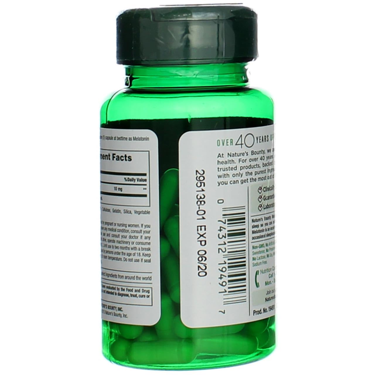 Foto 6 pulgar | Suplemento De Melatonina Nature's Bounty, Cápsulas De 10 Mg, 60 - Venta Internacional.