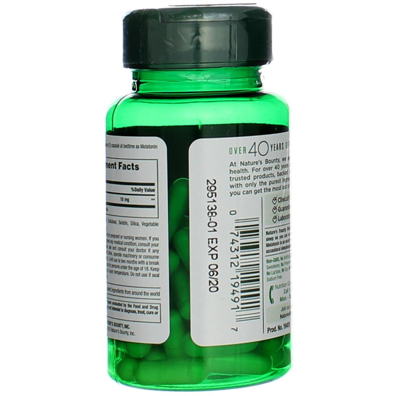 Foto 7 pulgar | Suplemento De Melatonina Nature's Bounty, Cápsulas De 10 Mg, 60 - Venta Internacional.