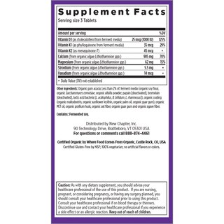Foto 6 | Suplemento New Chapter Calcium Bone Strength 60 Comprimidos - Venta Internacional.