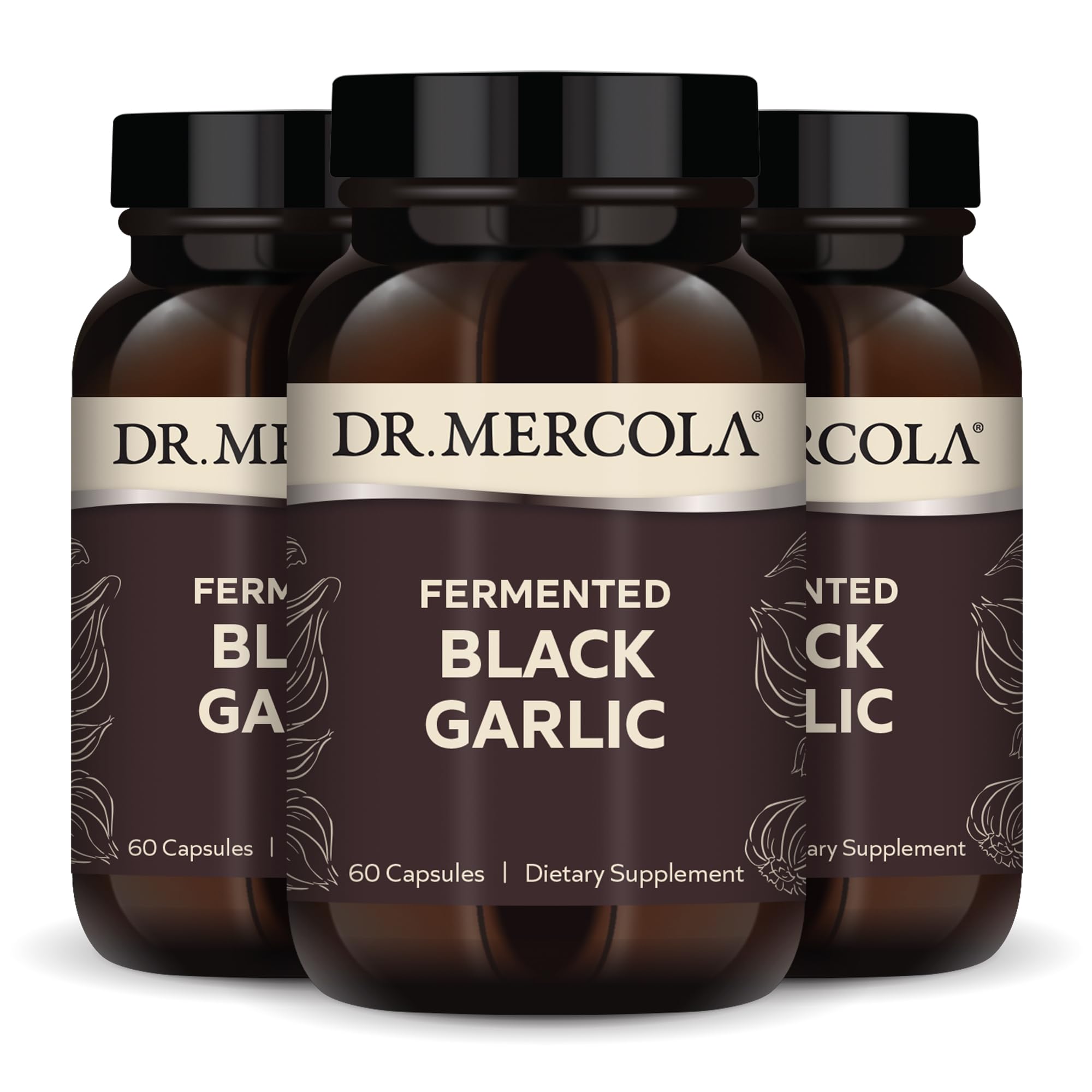 Foto 1 | Suplemento Dr. Mercola De Ajo Negro Fermentado 180 Cápsulas - Venta Internacional.