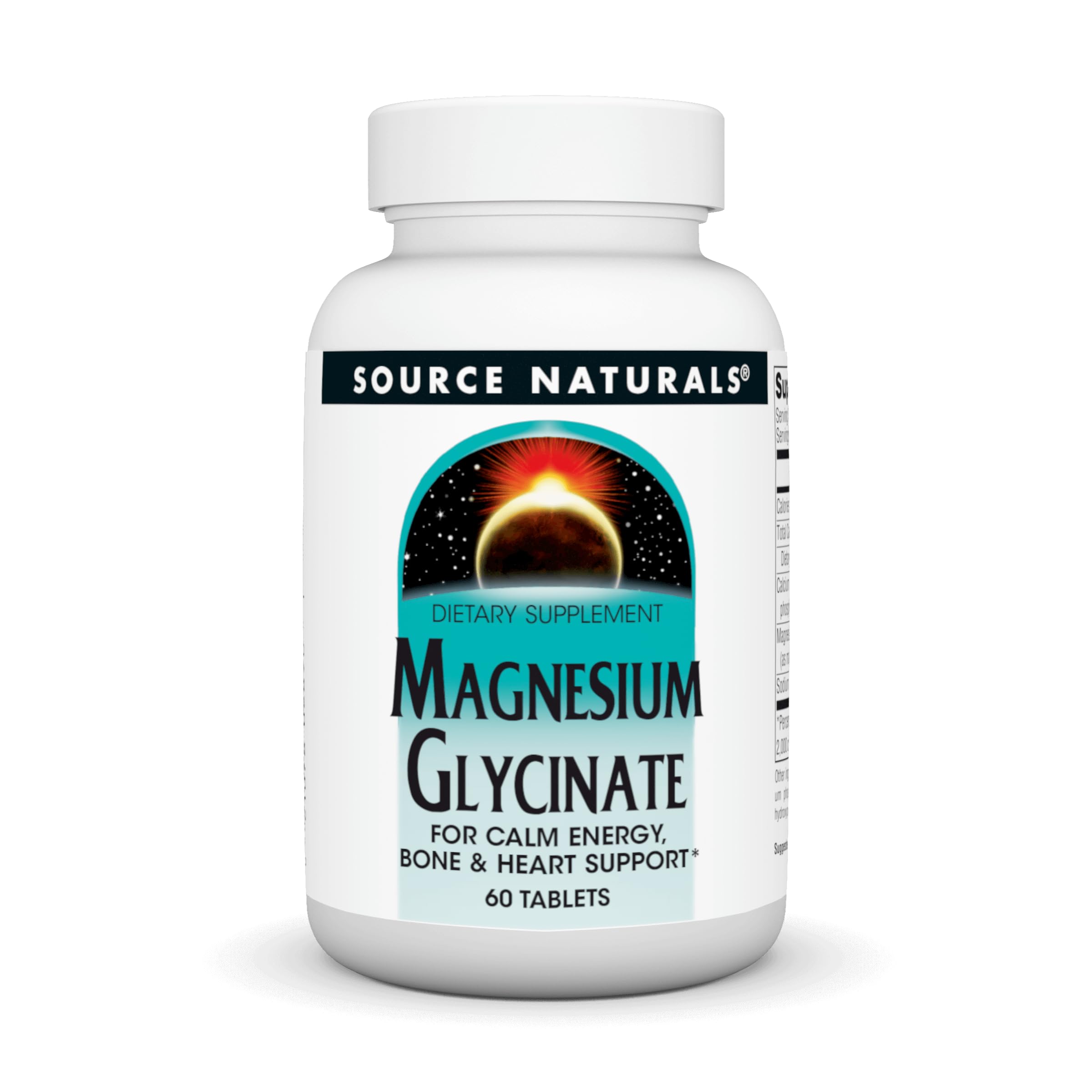 Foto 2 pulgar | Glicinato De Magnesio Supplement Source Naturals 200 Mg 60 Comprimidos - Venta Internacional.