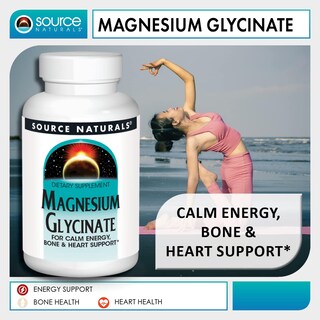 Foto 5 | Glicinato De Magnesio Supplement Source Naturals 200 Mg 60 Comprimidos - Venta Internacional.