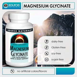 Foto 6 | Glicinato De Magnesio Supplement Source Naturals 200 Mg 60 Comprimidos - Venta Internacional.