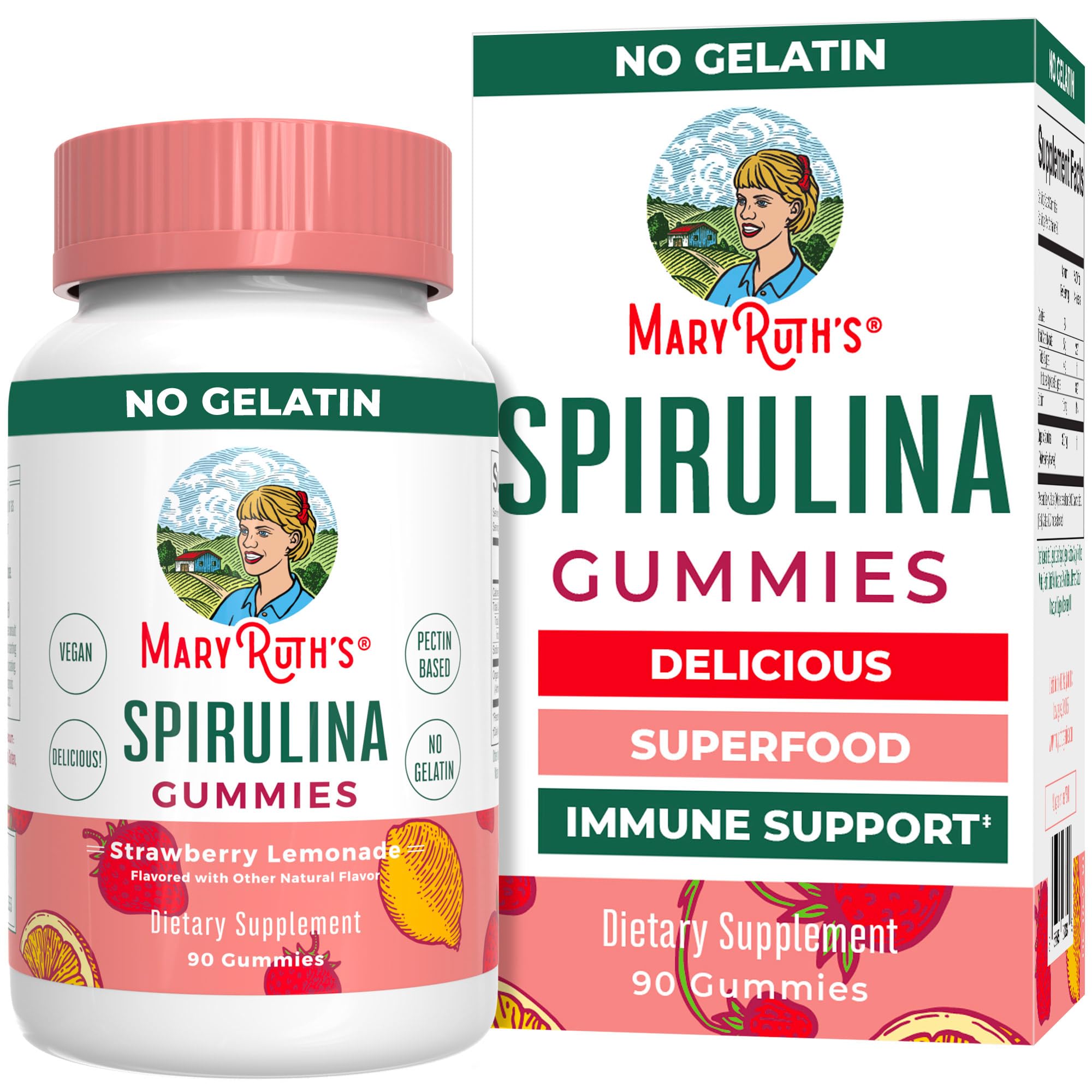 Foto 2 pulgar | Gomitas De Espirulina Maryruth Organics, 90 Unidades, Para Mayores De 14 Años - Venta Internacional.