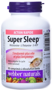 Foto 2 | Suplemento Webber Naturals Super Sleep Melatonina Más L-teanina Y 5-htp 90 Comprimidos - Venta Internacional.