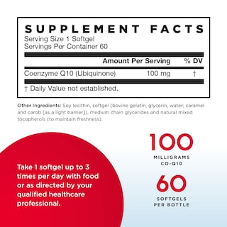 Foto 2 | Suplemento Q-absorb Co-q10 De Jarrow Formulas, 100 Mg X 60 Cápsulas Blandas - Venta Internacional.