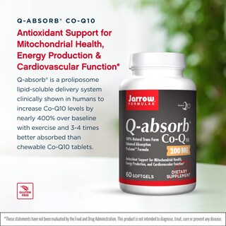Foto 3 | Suplemento Q-absorb Co-q10 De Jarrow Formulas, 100 Mg X 60 Cápsulas Blandas - Venta Internacional.