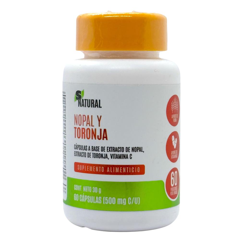 Suplemento Nopal Y Toronja 60 Cápsulas Snatural