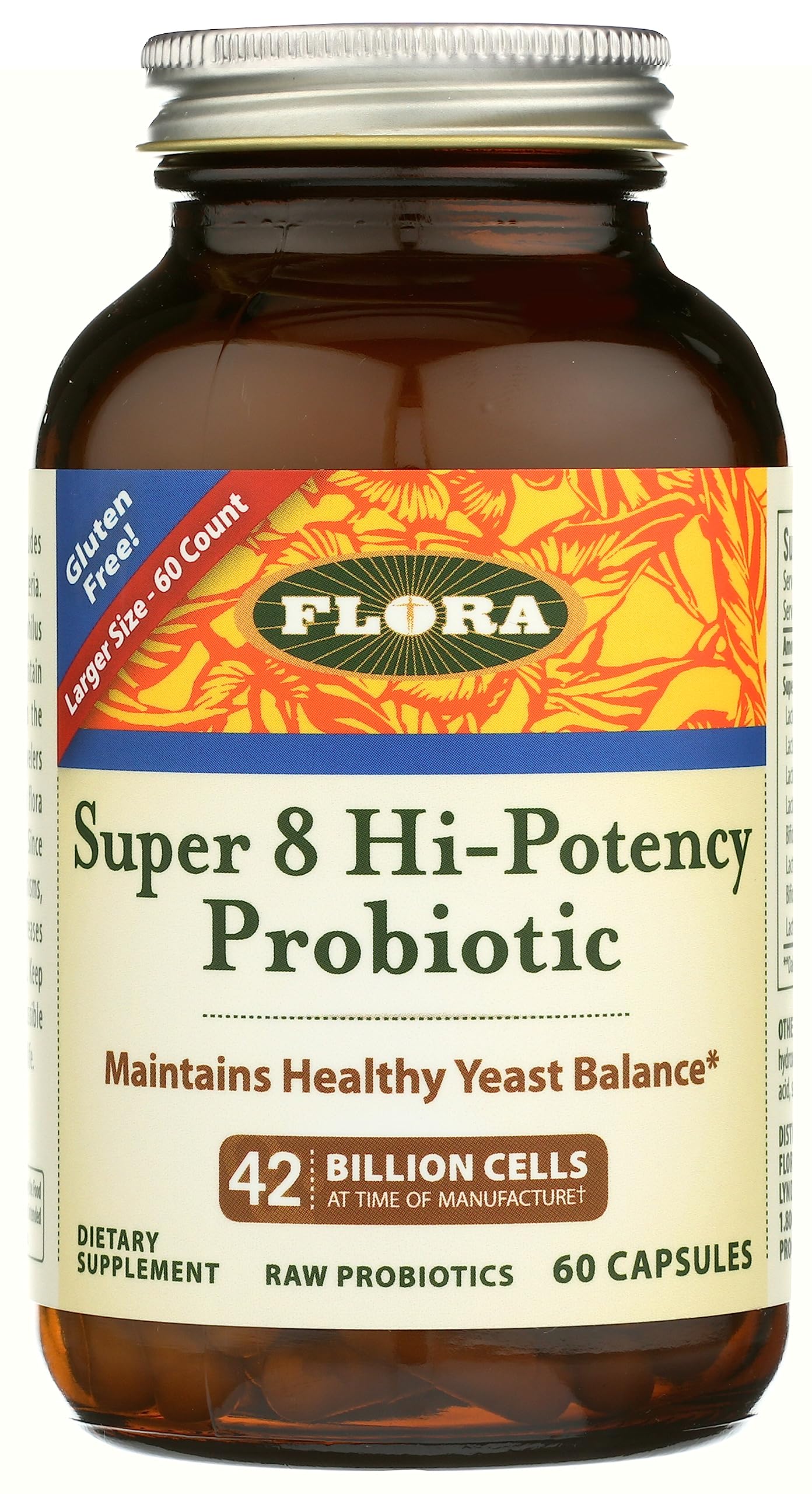 Foto 1 | Probióticos Flora Super 8 Hi Potency 42 Mil Millones De Cfu 60 Cápsulas - Venta Internacional.