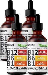 Foto 1 | Suplemento Nusava de Vitamina B12 4 Piezas-Venta Internacional