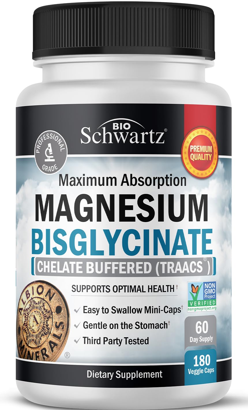 Foto 2 pulgar | Suplemento De Magnesio Bioschwartz Con Bisglicinato De Magnesio 180 Unidades - Venta Internacional.