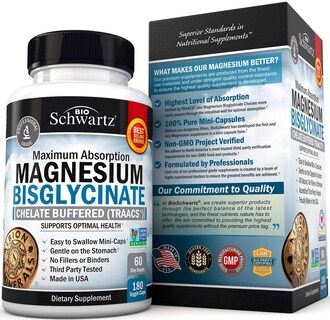 Foto 7 | Suplemento De Magnesio Bioschwartz Con Bisglicinato De Magnesio 180 Unidades - Venta Internacional.