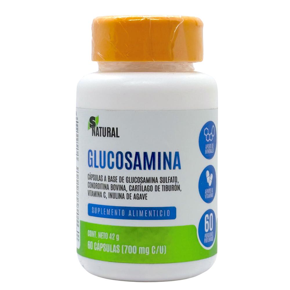 Foto 2 pulgar | Glucosamina Condroitina Cartílago de Tiburón 100 Cápsulas Snatural