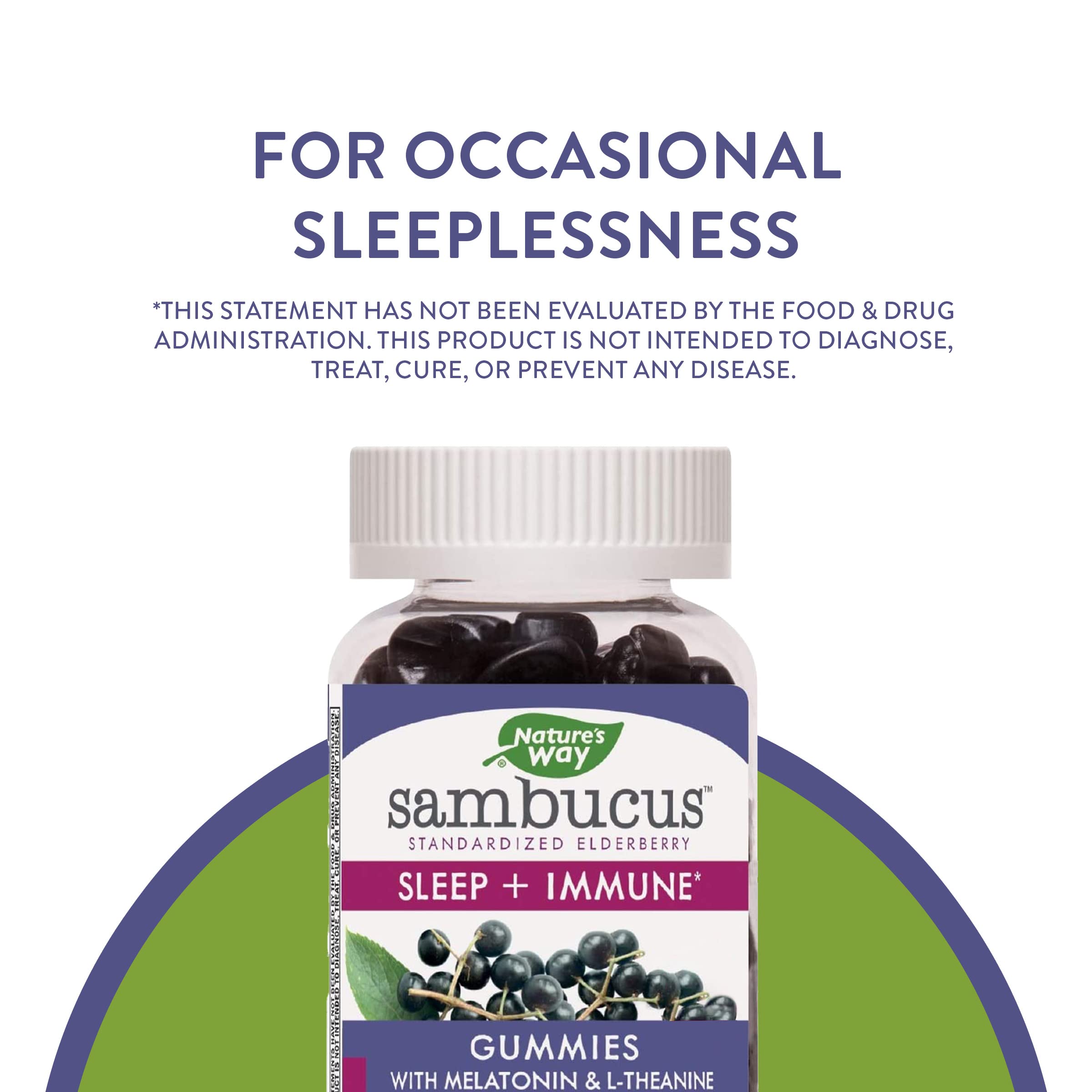 Foto 4 pulgar | Gomitas Nature's Way Sambucus Sleep + Immune Support 50 Unidades - Venta Internacional.