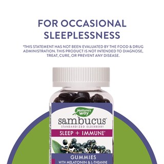 Foto 3 | Gomitas Nature's Way Sambucus Sleep + Immune Support 50 Unidades - Venta Internacional.