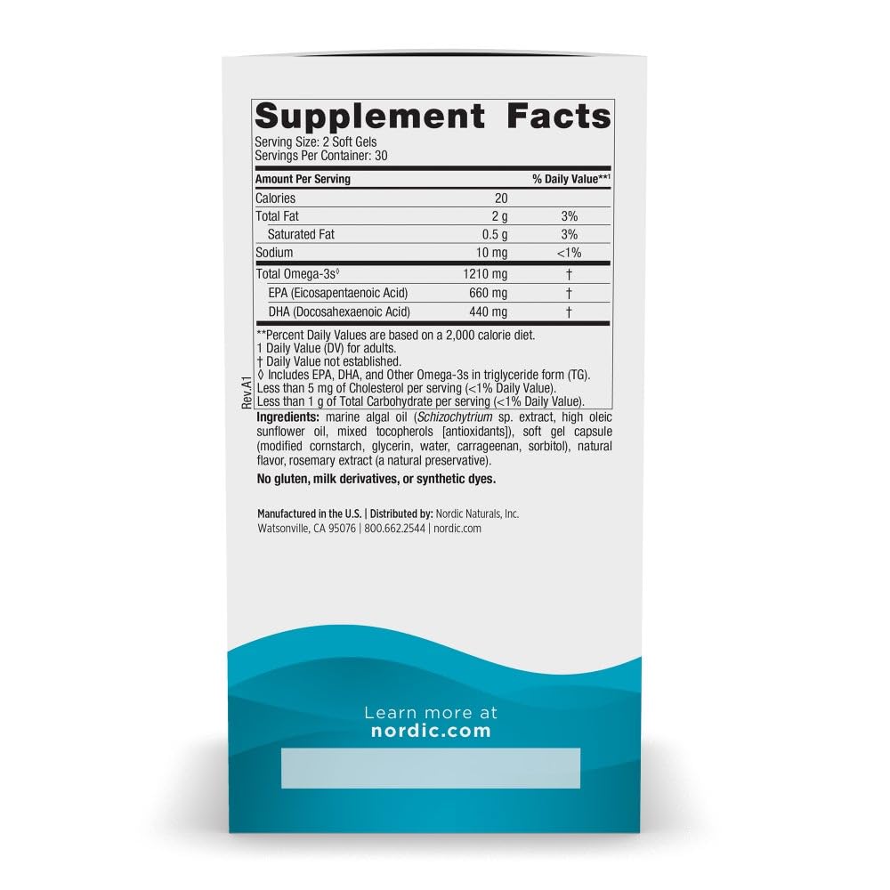 Foto 3 pulgar | Suplemento Ultimate Omega 1210 Mg De Nordic Naturals A Base De Plantas - Venta Internacional.