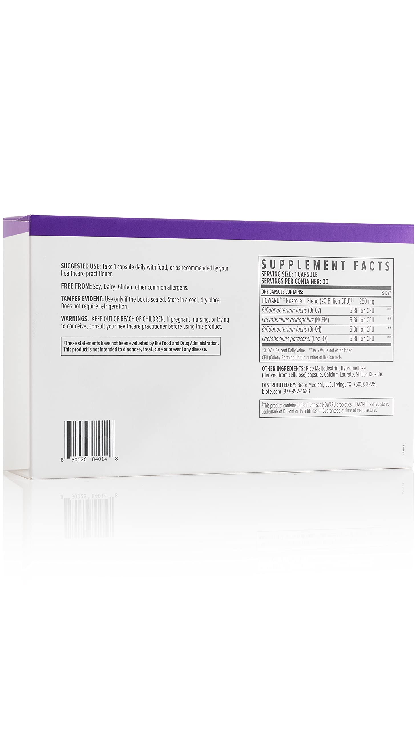 Foto 4 pulgar | Suplemento Biote Nutraceuticals, Probiótico Multicepa 20b - Venta Internacional.