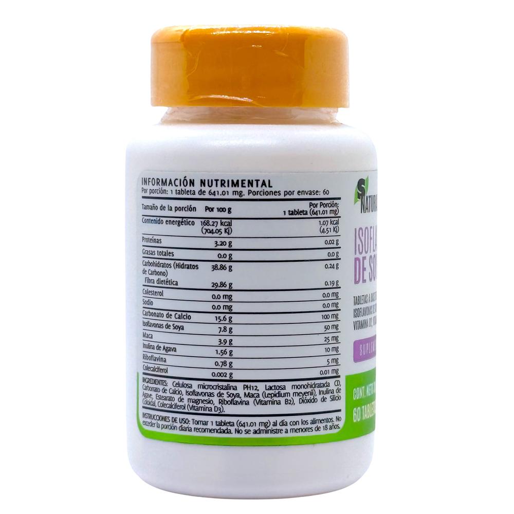 Foto 3 | Isoflavonas De Soya 60 Tabletas Snatural