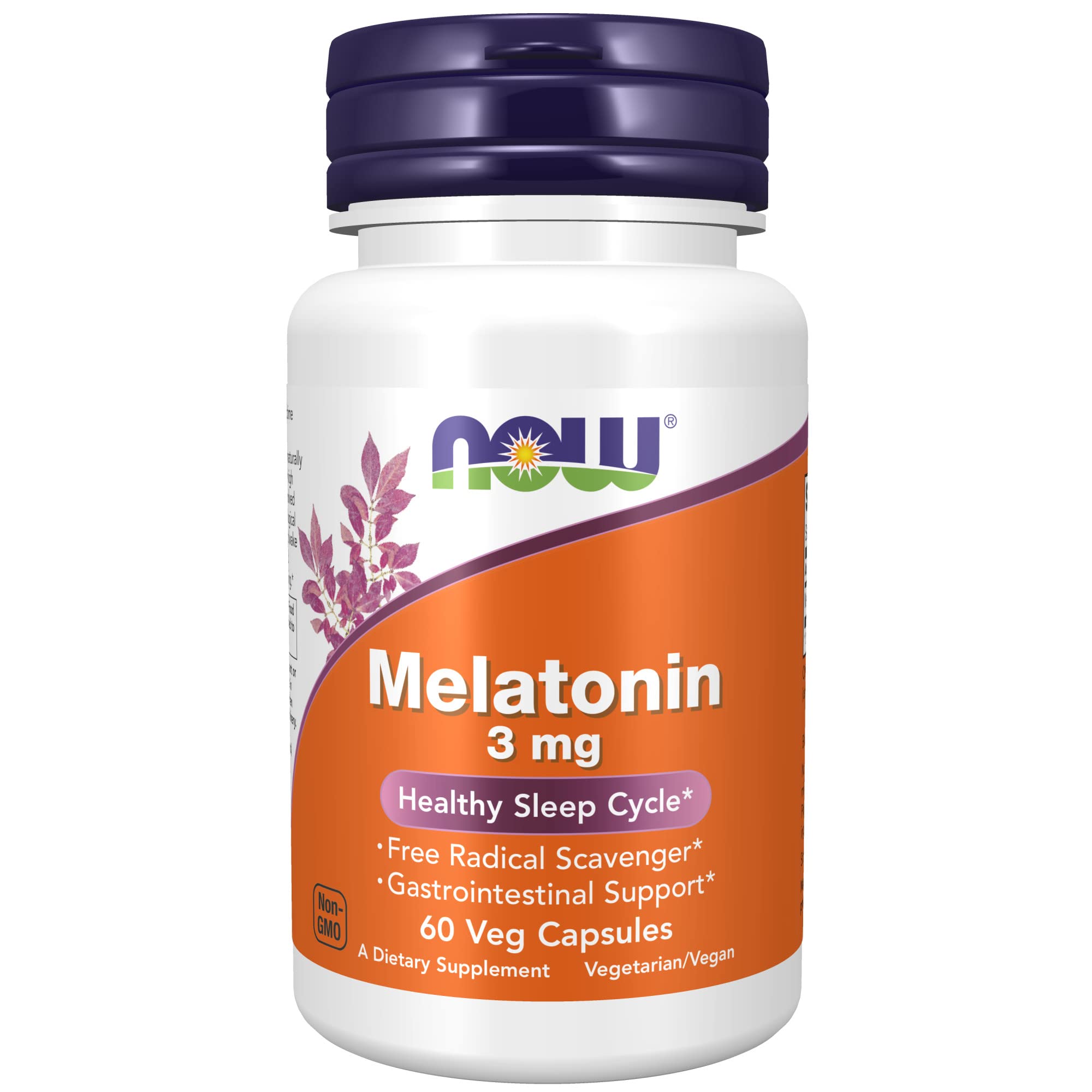 Foto 2 pulgar | Supplement Now Foods Melatonina, 3 Mg, 60 Cápsulas Vegetarianas - Venta Internacional.