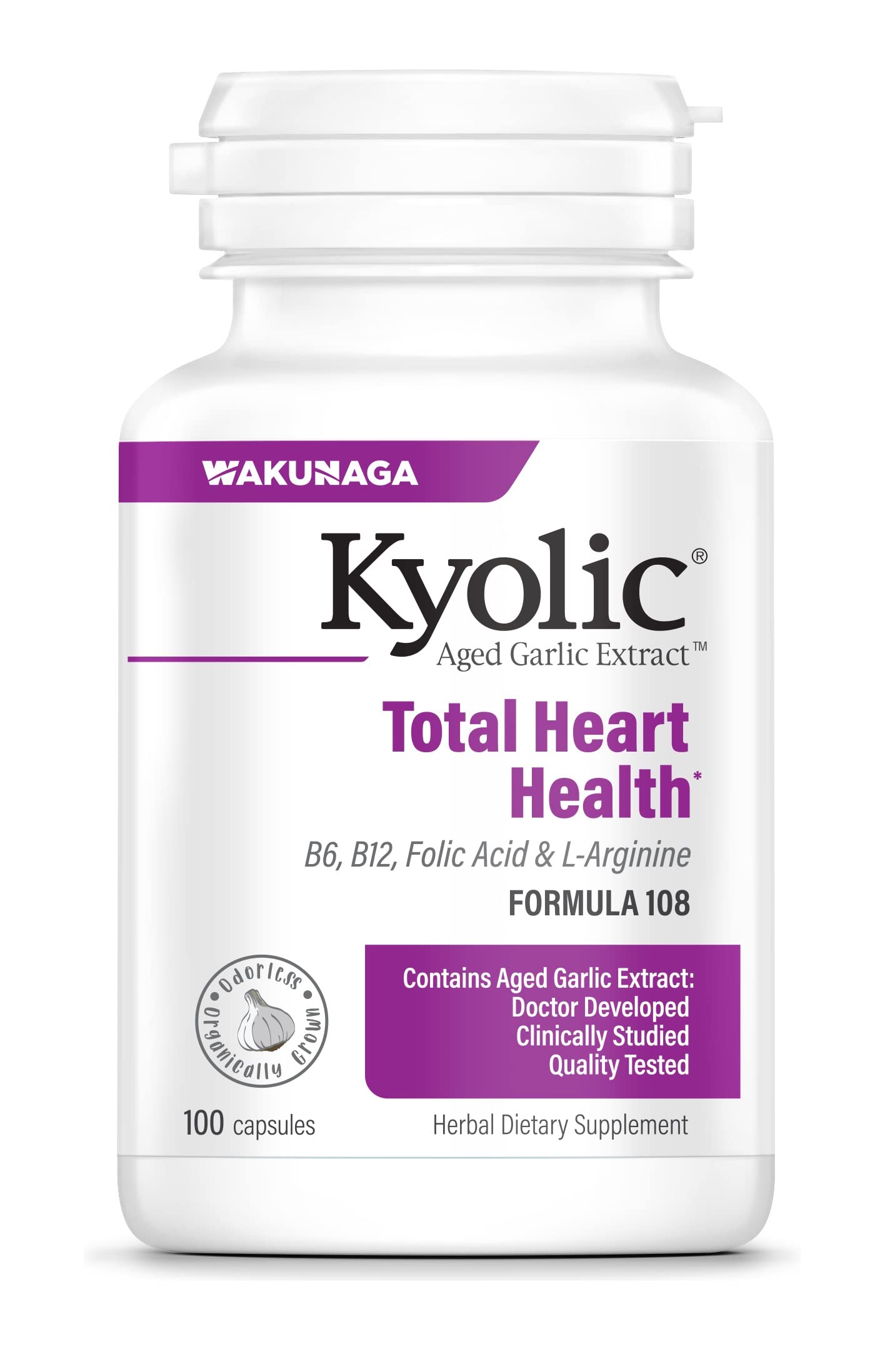 Suplemento De Extracto De Ajo Envejecido Kyolic, Fórmula 108, 100 Cápsulas - Venta Internacional.