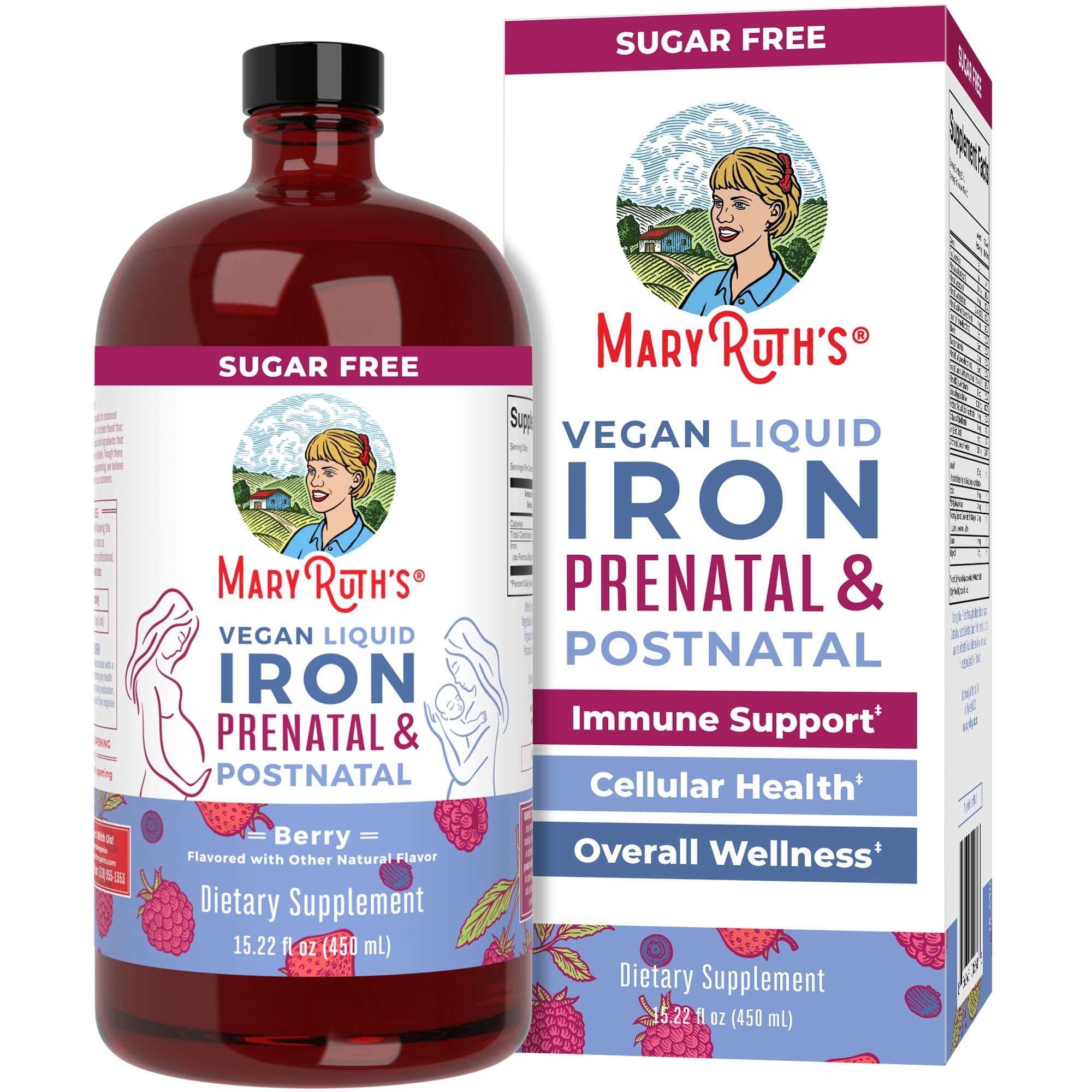 Foto 2 pulgar | Suplemento De Hierro Líquido Maryruth Organics Prenatal 450 Ml - Venta Internacional.