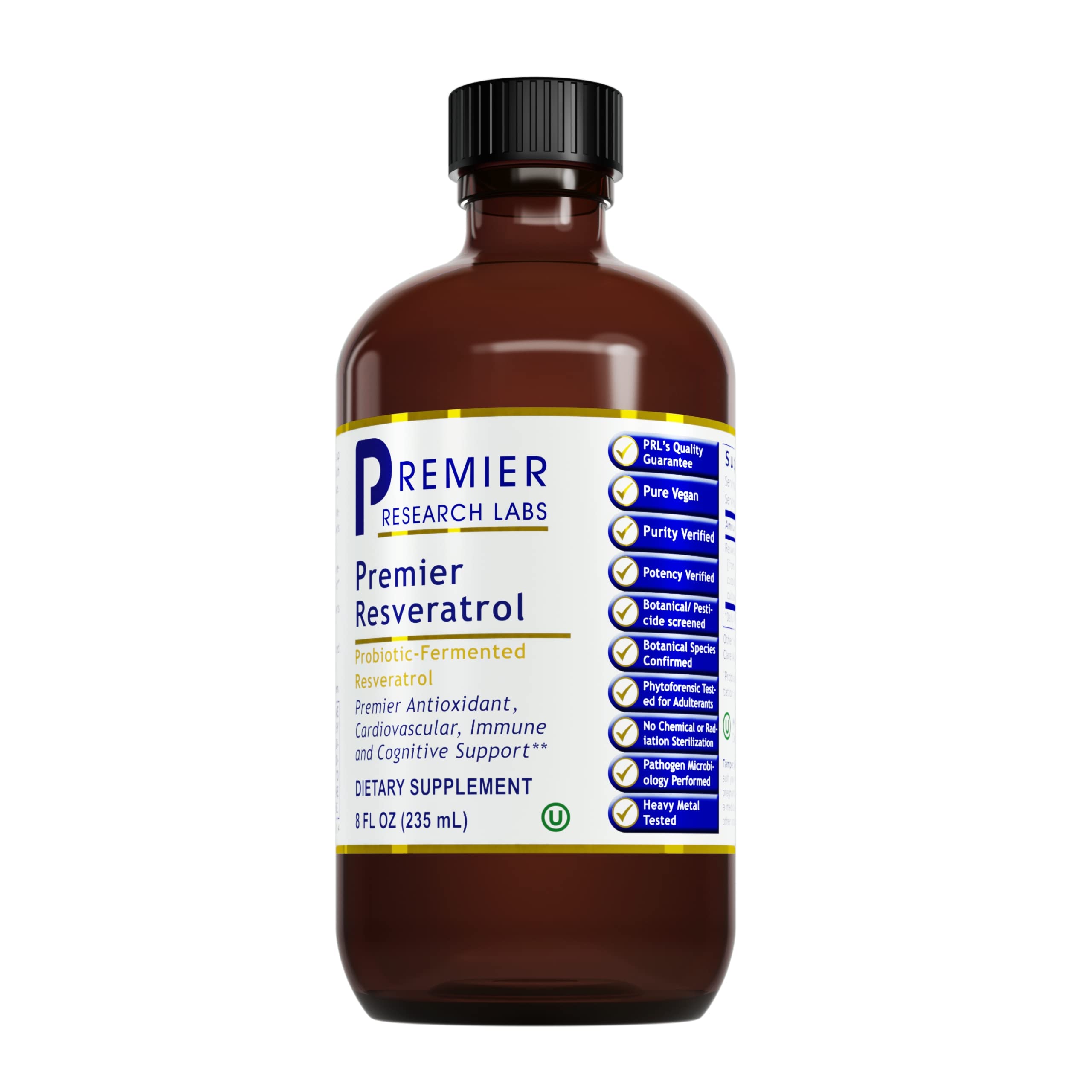 Foto 2 pulgar | Suplemento De Resveratrol Premier Research Labs 240 Ml - Venta Internacional.