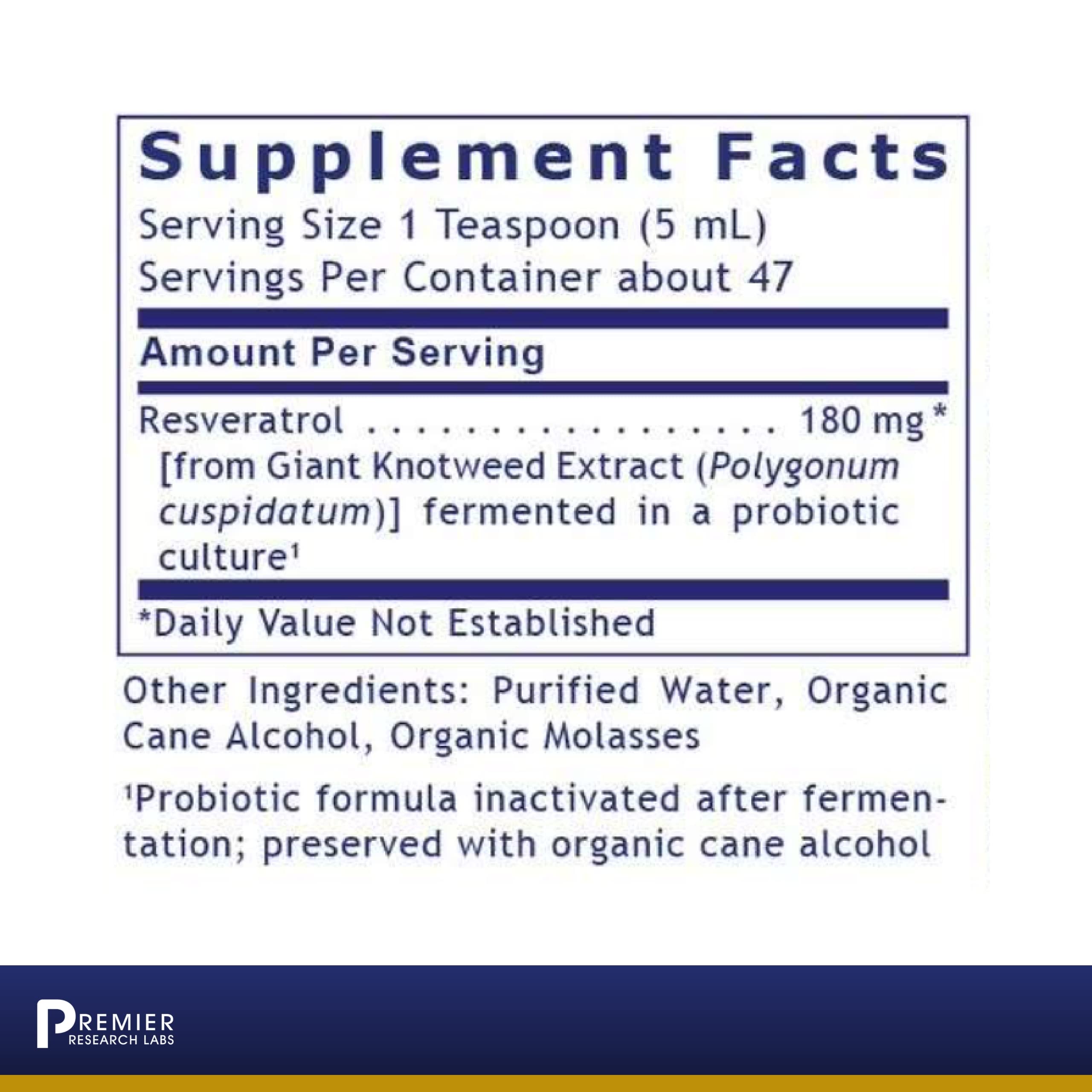 Foto 3 pulgar | Suplemento De Resveratrol Premier Research Labs 240 Ml - Venta Internacional.