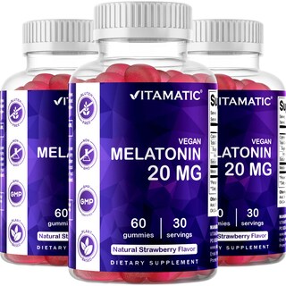 Foto 1 | Suplemento Vitamínico De Melatonina En Gomitas De 20 Mg Para 30 Porciones - Venta Internacional.