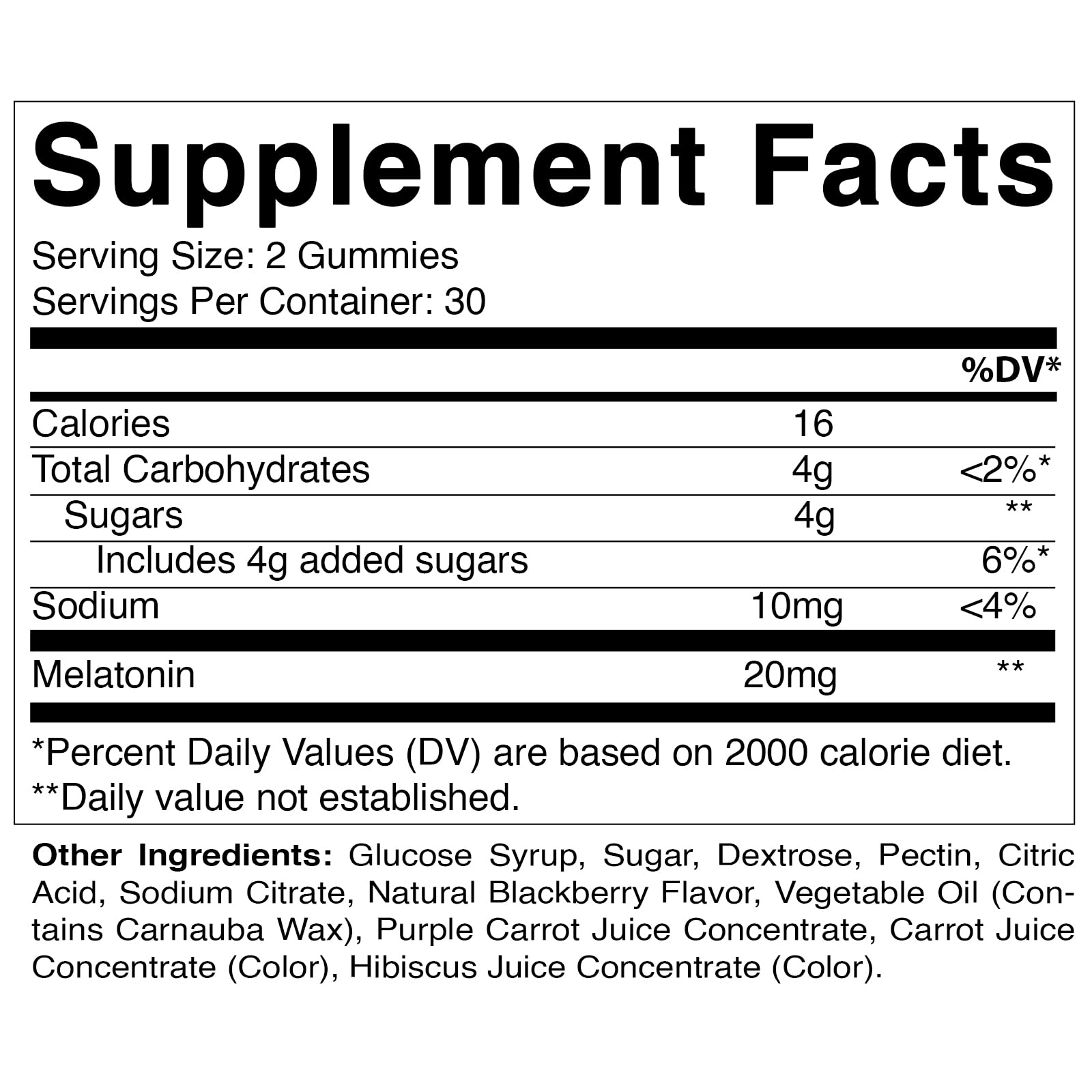 Foto 4 pulgar | Suplemento Vitamínico De Melatonina En Gomitas De 20 Mg Para 30 Porciones - Venta Internacional.