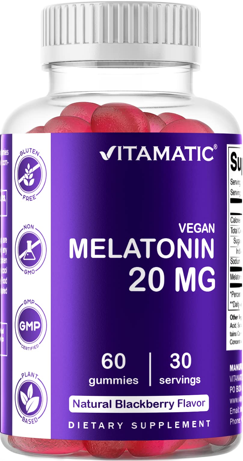 Foto 7 pulgar | Suplemento Vitamínico De Melatonina En Gomitas De 20 Mg Para 30 Porciones - Venta Internacional.