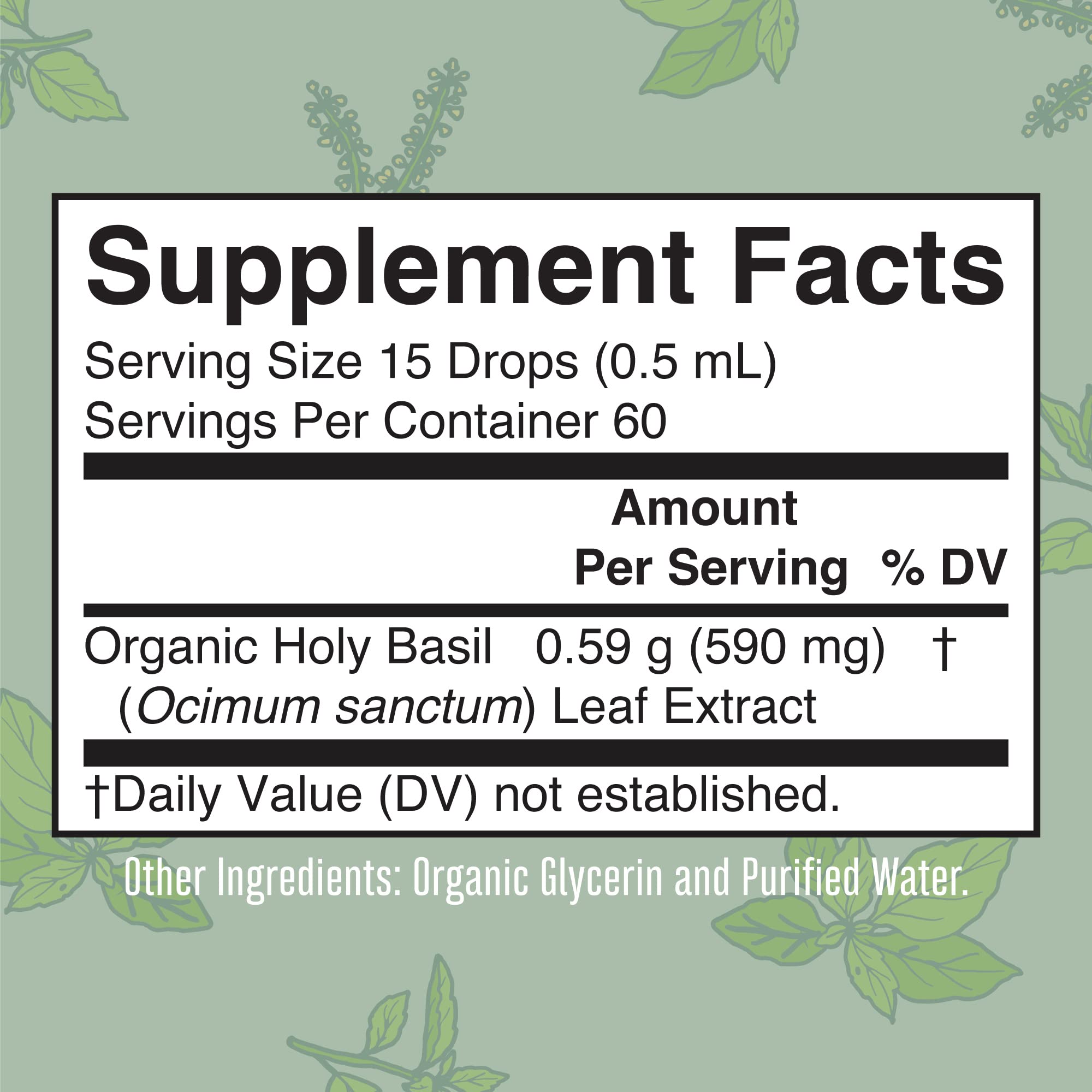 Foto 6 pulgar | Suplemento Líquido A Base De Hierbas Maryruth's Holy Basil, 30 Ml, Vegano - Venta Internacional.