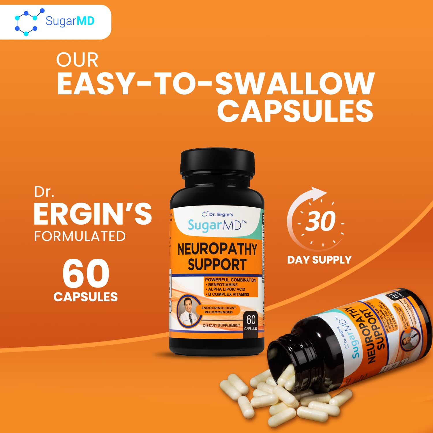 Foto 5 | Suplemento Sugarmd Neuropathy Support 60 Cápsulas - Venta Internacional.