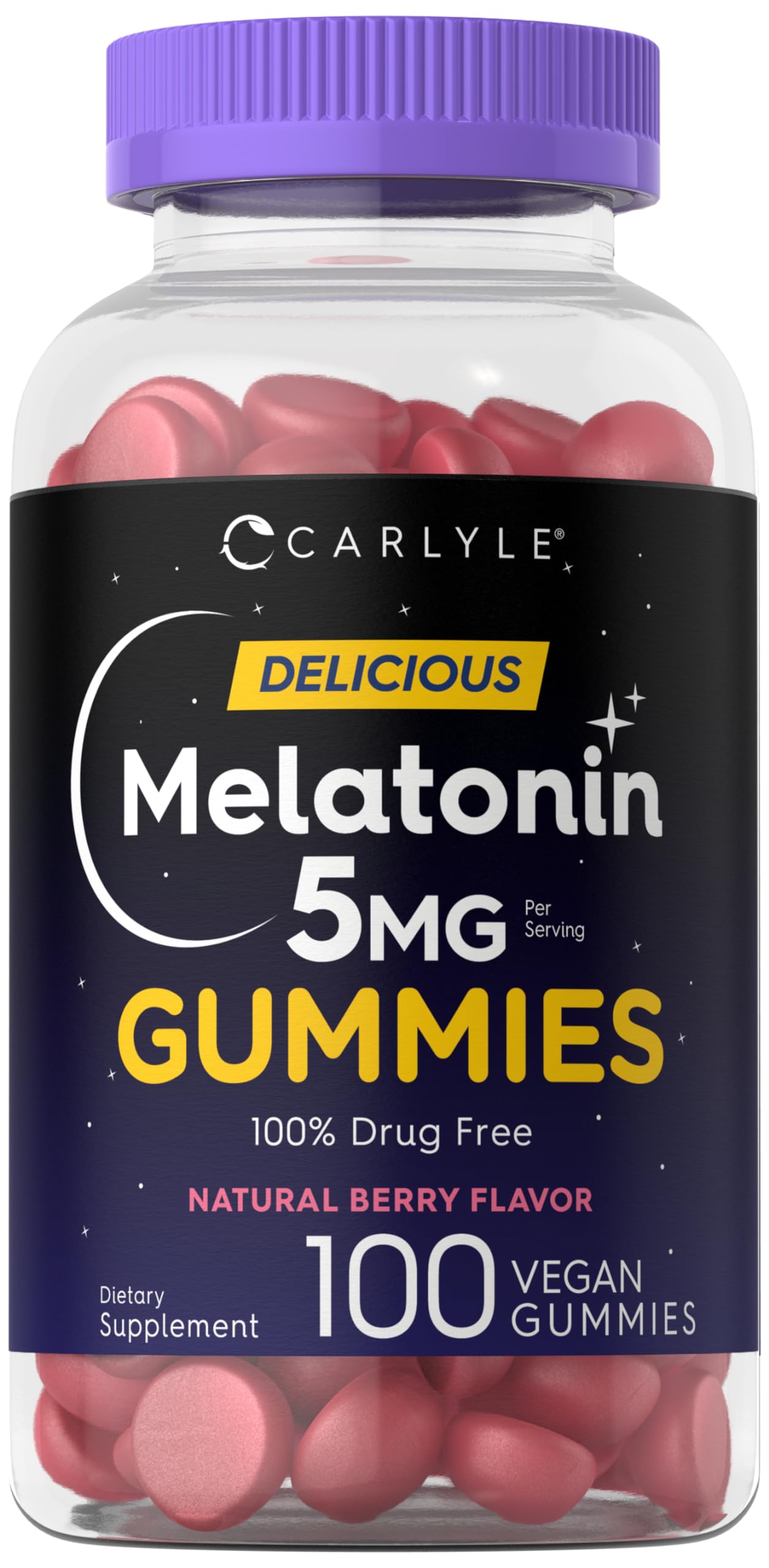Foto 2 pulgar | Suplemento De Melatonina Carlyle, Gomitas De 5 Mg, 100 Unidades - Venta Internacional.