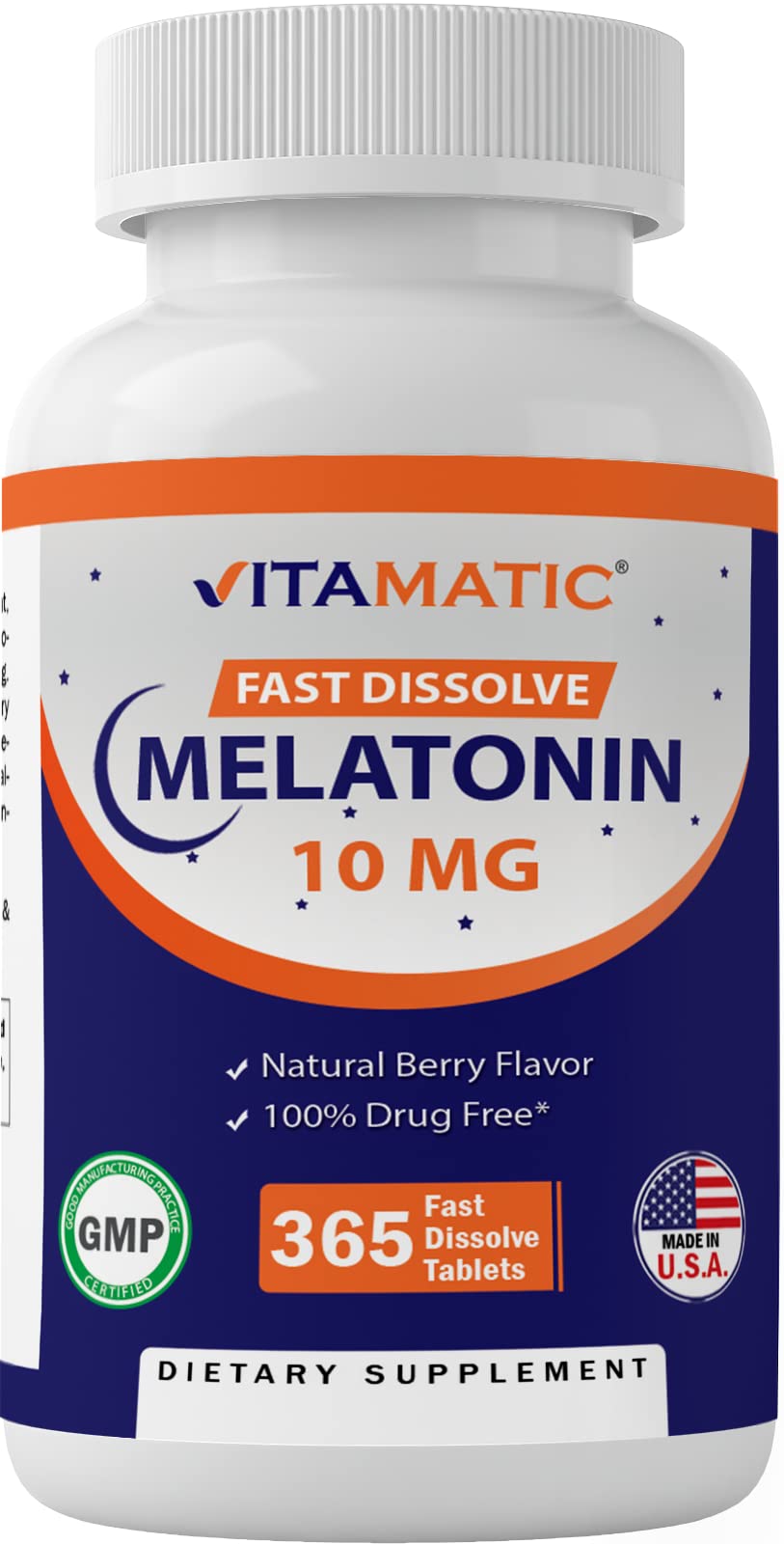 Foto 2 pulgar | Suplemento Vitamínico De Melatonina En Tabletas De 10 Mg Para 1 Año - Venta Internacional.