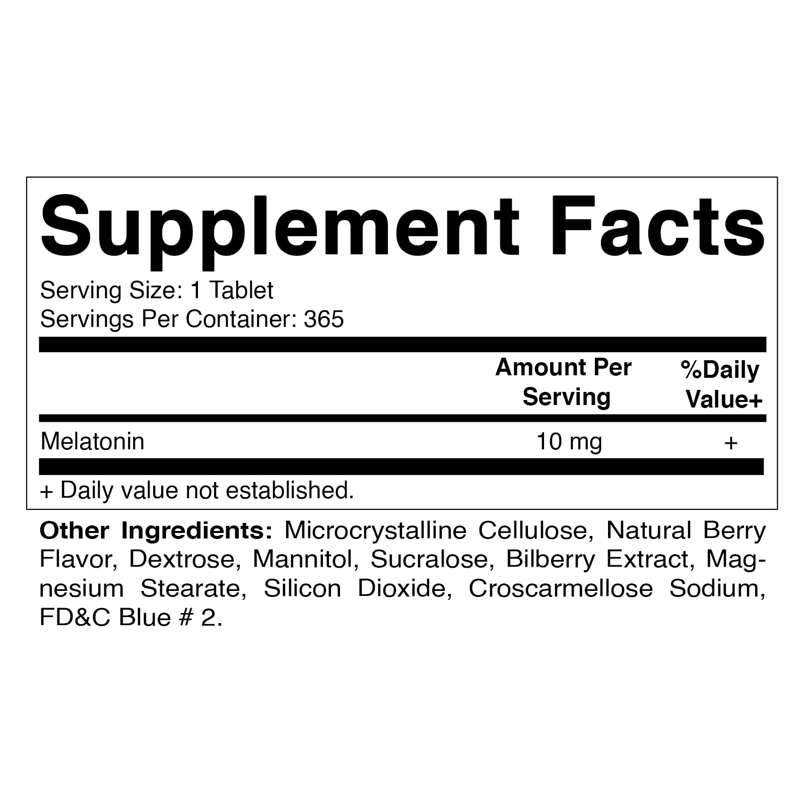Foto 3 pulgar | Suplemento Vitamínico De Melatonina En Tabletas De 10 Mg Para 1 Año - Venta Internacional.