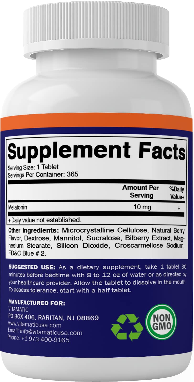 Foto 6 pulgar | Suplemento Vitamínico De Melatonina En Tabletas De 10 Mg Para 1 Año - Venta Internacional.
