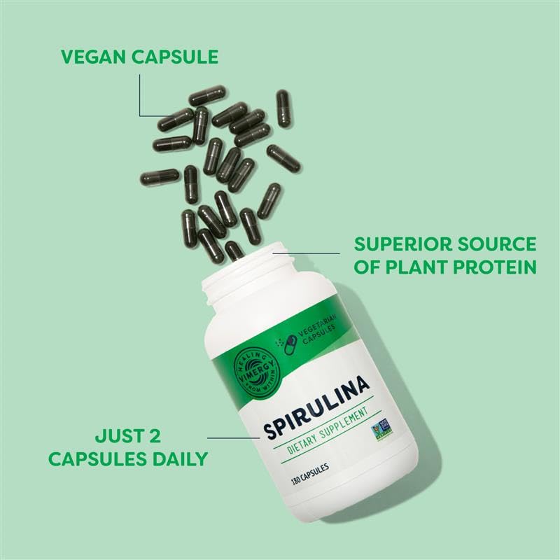 Foto 3 | Suplemento Vimergy, Cápsulas De Espirulina Natural, 180 Unidades - Venta Internacional.