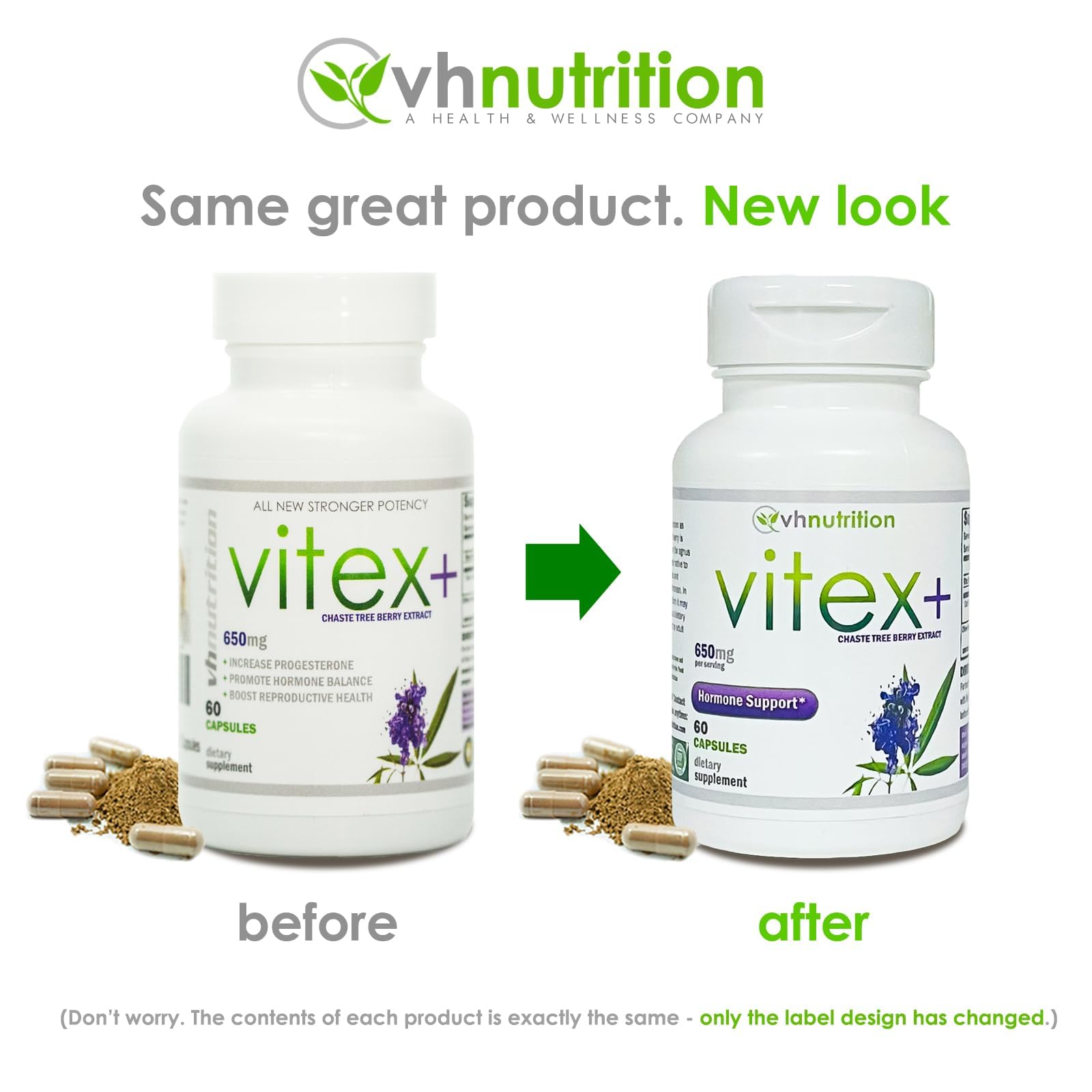 Foto 3 pulgar | Suplemento Vh Nutrition Vitex+ Vitex Sauzgatillo 650 Mg 60 Cápsulas - Venta Internacional.