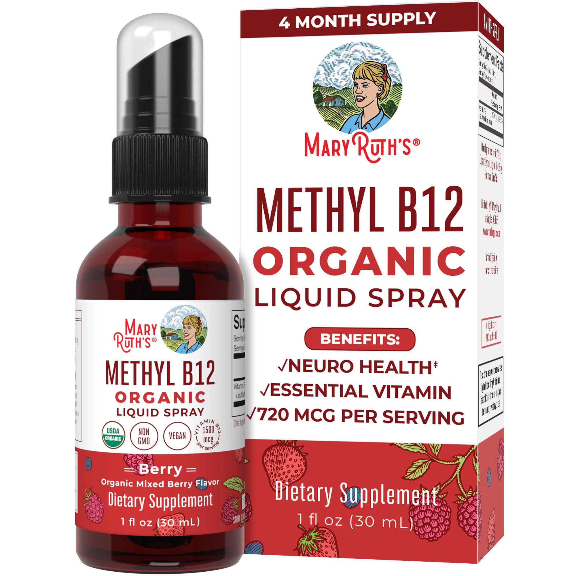 Foto 2 pulgar | Suplemento Maryruth Organics con Vitamina B12 30 Ml- Venta Internacional
