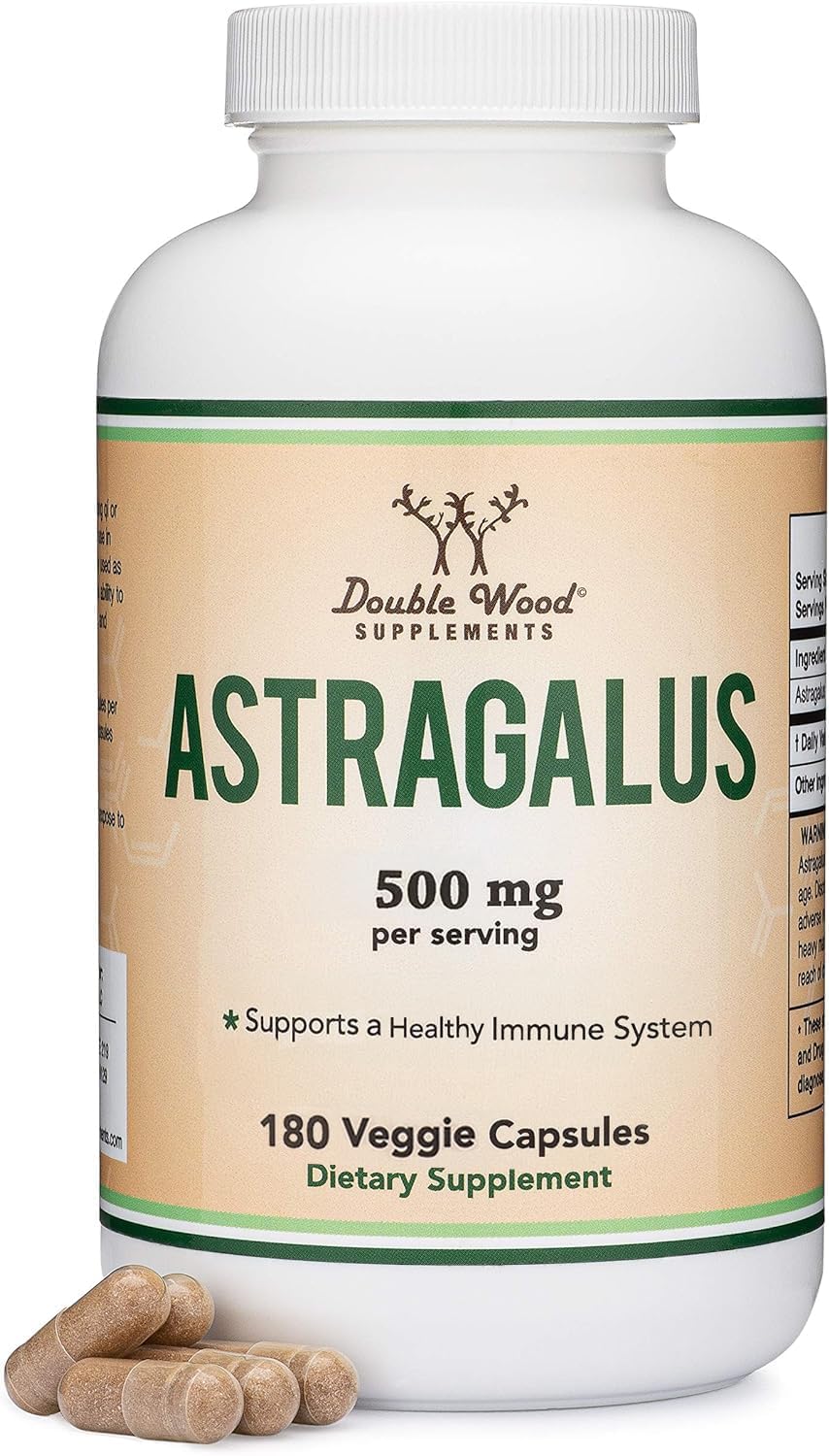 Foto 2 pulgar | Suplementos Double Wood Supplements Astragalus 500 Mg 180 Cápsulas - Venta Internacional.