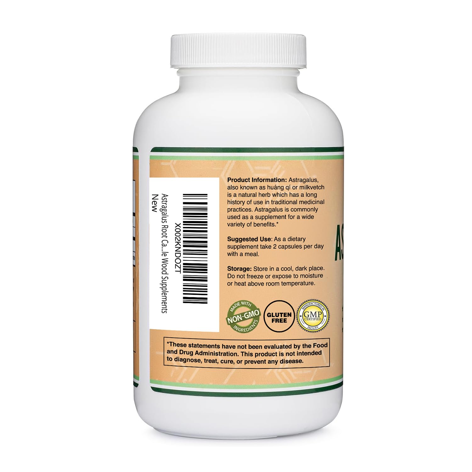 Foto 5 | Suplementos Double Wood Supplements Astragalus 500 Mg 180 Cápsulas - Venta Internacional.