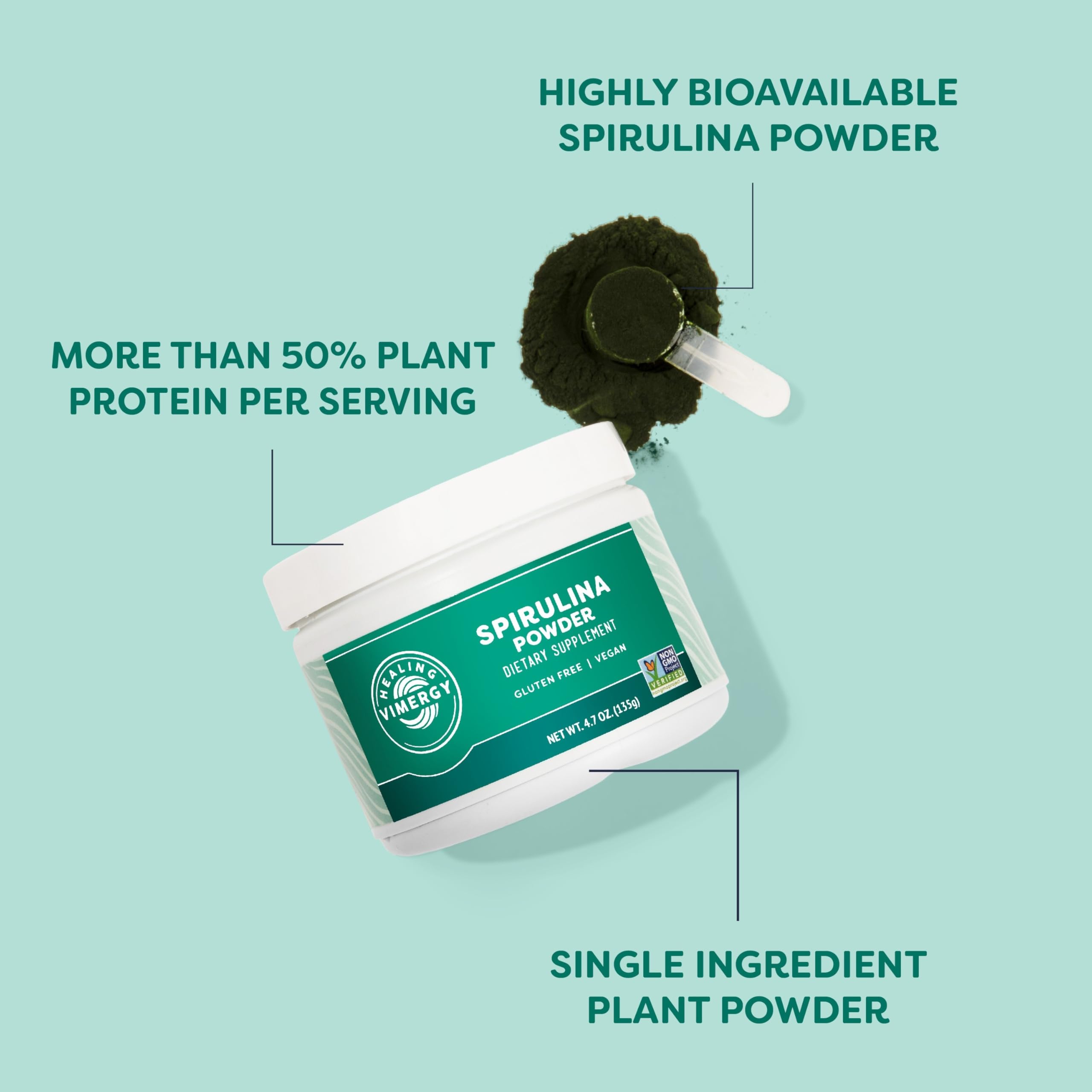 Foto 4 pulgar | Suplemento Vimergy De Espirulina Natural En Polvo 135 G - Venta Internacional.