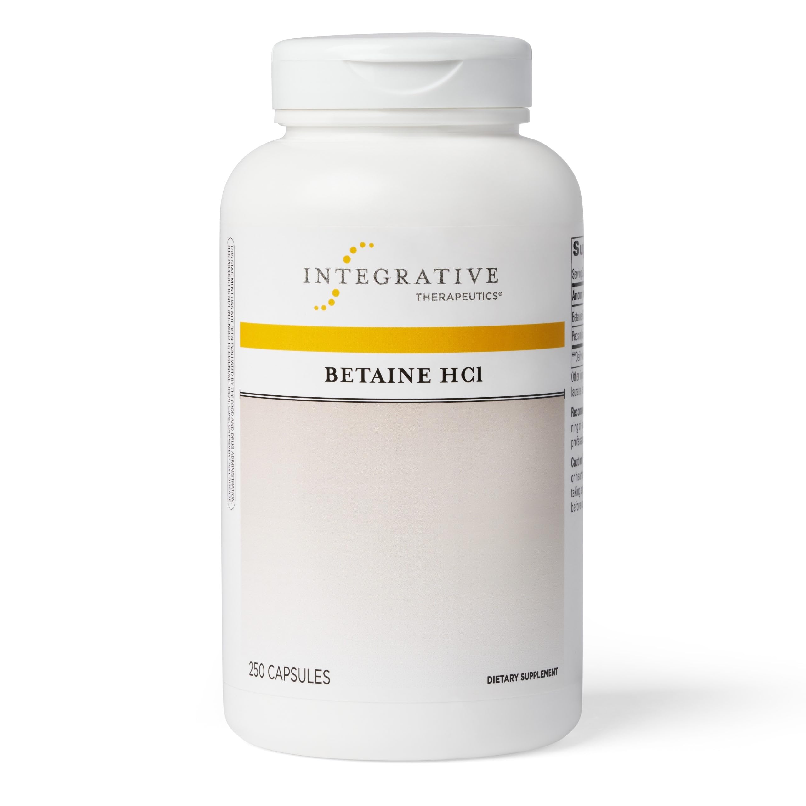 Foto 1 | Suplemento De Betaína Hci De Integrative Therapeutics, 250 Cápsulas - Venta Internacional.