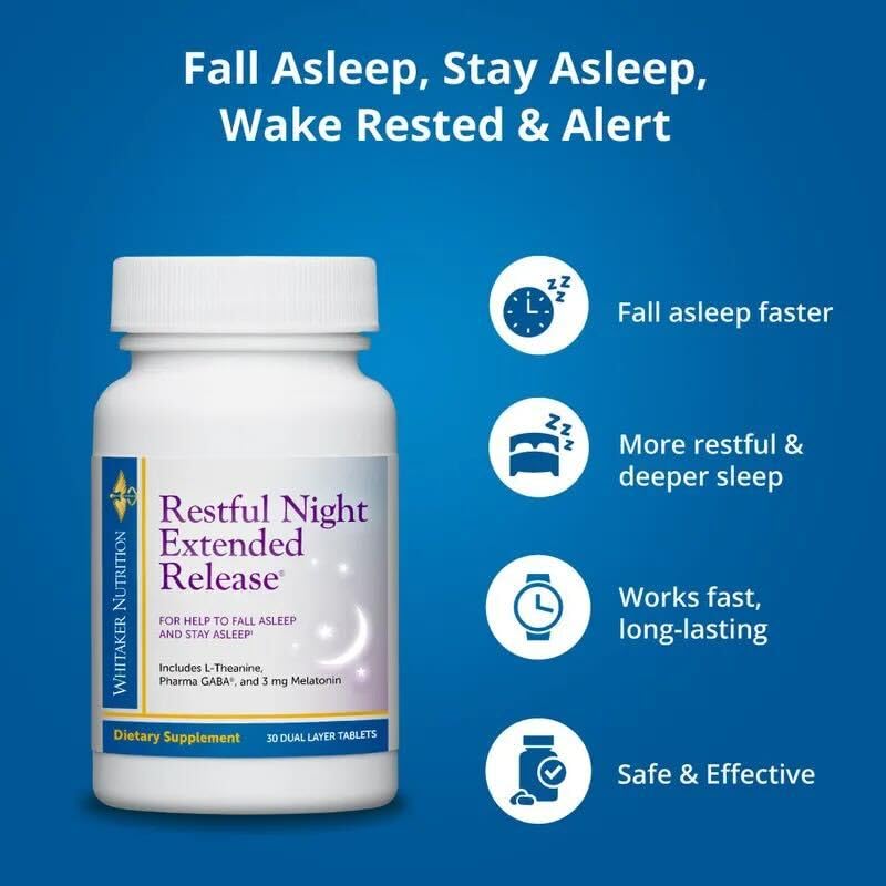 Foto 7 | Sleep Aid Dr.whitaker Restful Night De Liberación Prolongada - Venta Internacional.