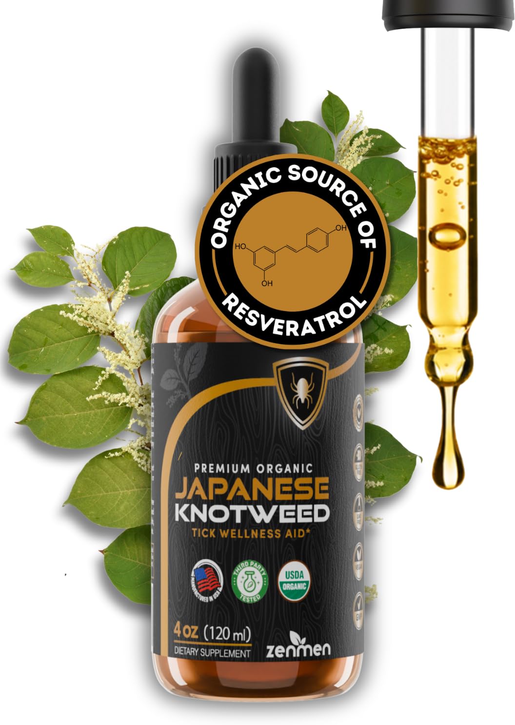 Foto 1 | Tintura Zenmen Japanese Knotweed 120 Ml Con Resveratrol - Venta Internacional.
