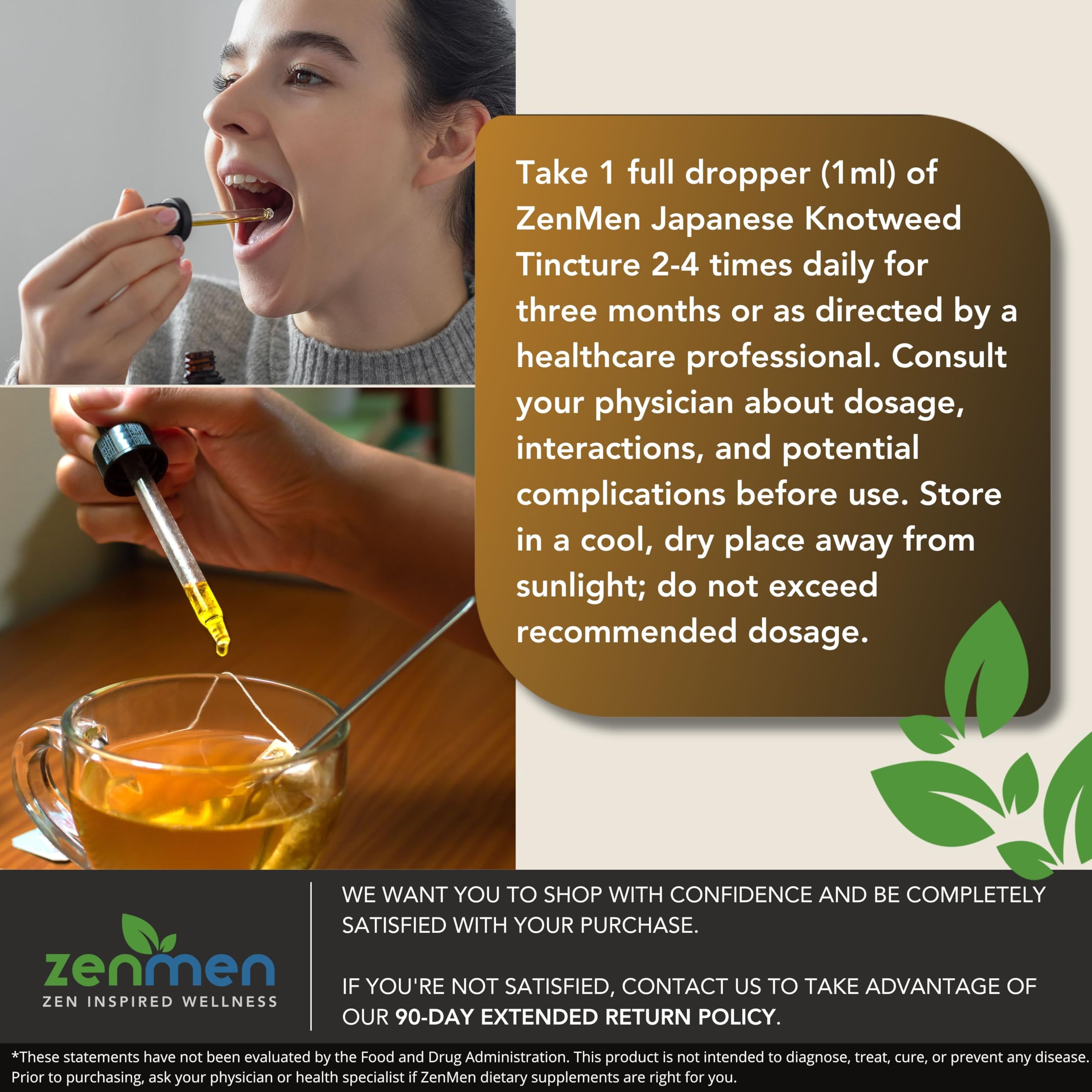 Foto 5 pulgar | Tintura Zenmen Japanese Knotweed 120 Ml Con Resveratrol - Venta Internacional.